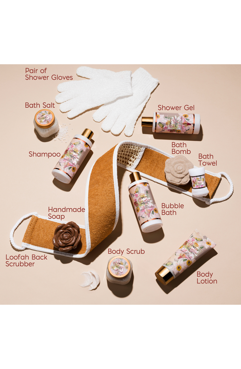 Lovery Vanilla Coconut Home Spa Gift Basket, Alternate, color, NO COLOR