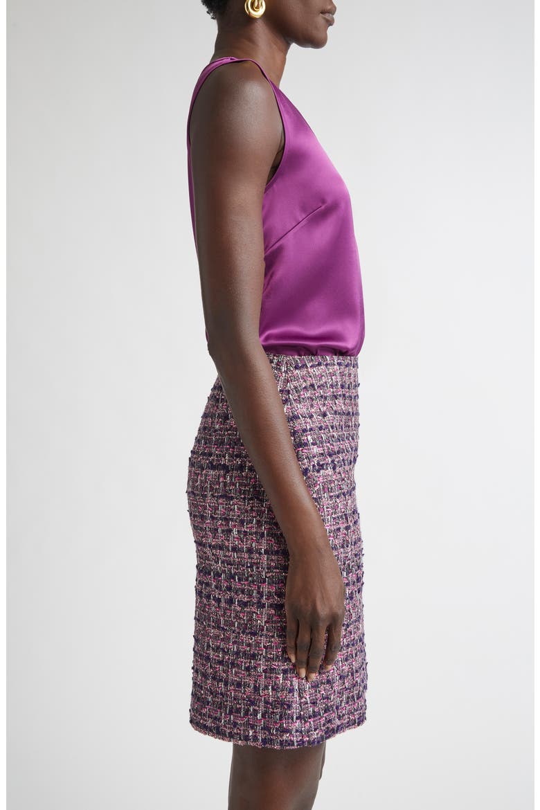 Liquid Satin V-Neck Tank, Alternate, color, BOYSENBERRY