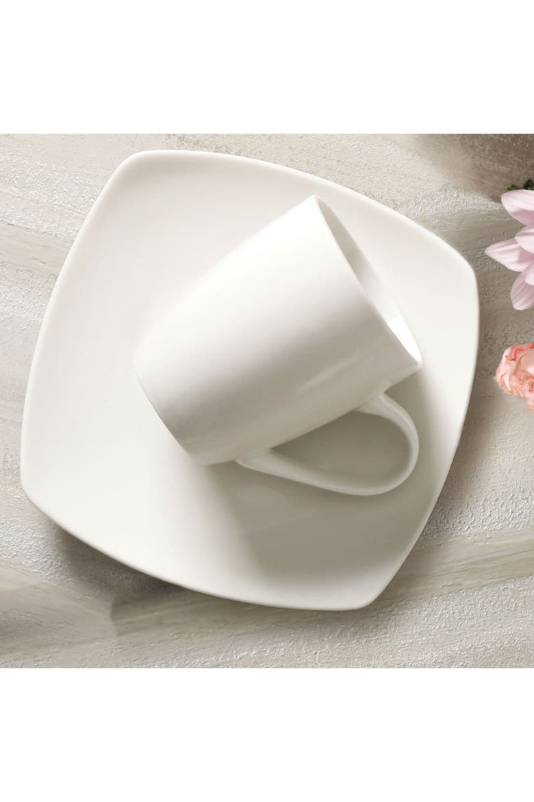 Hagen Square Dinnerware Set , Set of 30, Alternate, color, White