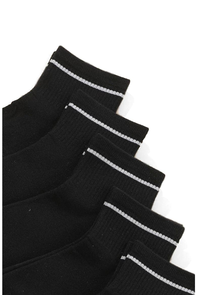5-Pack Sport Ankle Socks, Alternate, color, BLACK