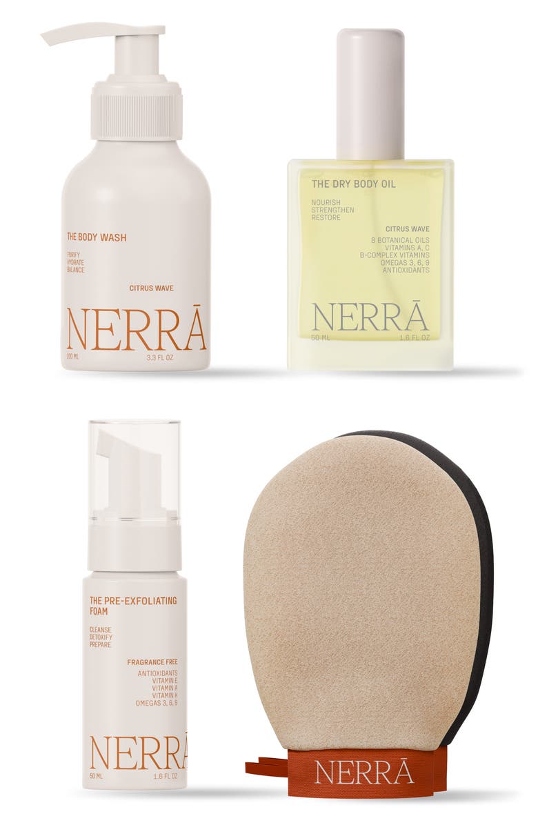 NERRĀ Travel Size The Bathhouse Ritual Citrus Wave Set (Nordstrom Exclusive) $89 Value, Main, color, 