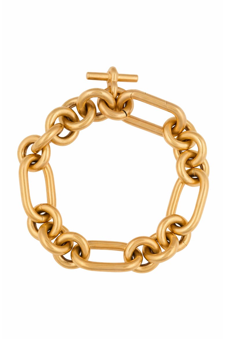Sync Brass Chain Bracelet, Main, color, Gold