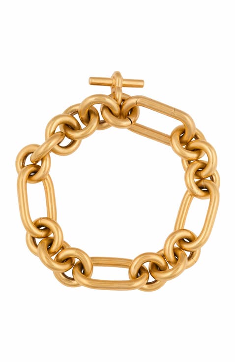 Sync Brass Chain Bracelet
