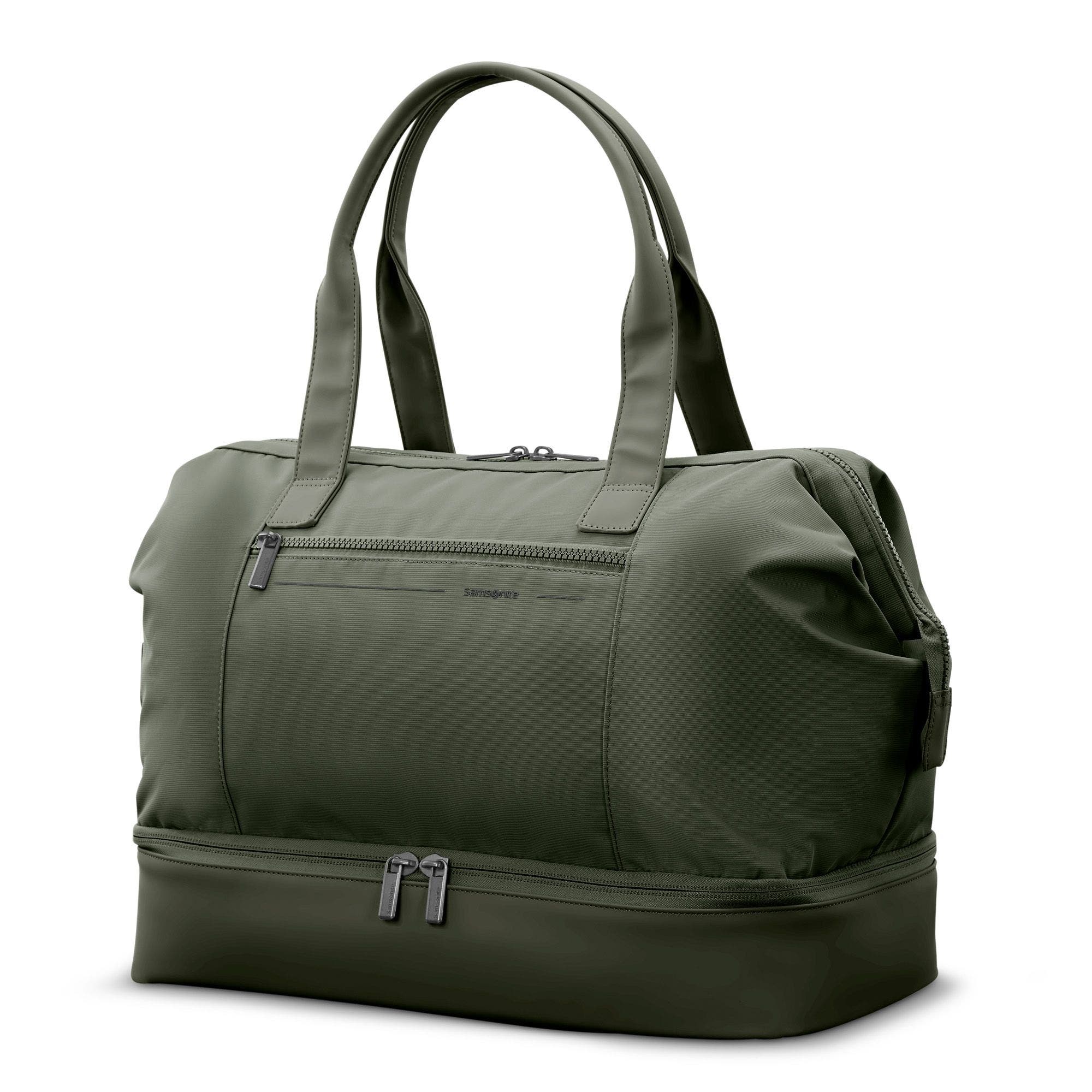 Better Than Basic Drop Bottom Weekender Duffle Bag, Alternate, color, Olive