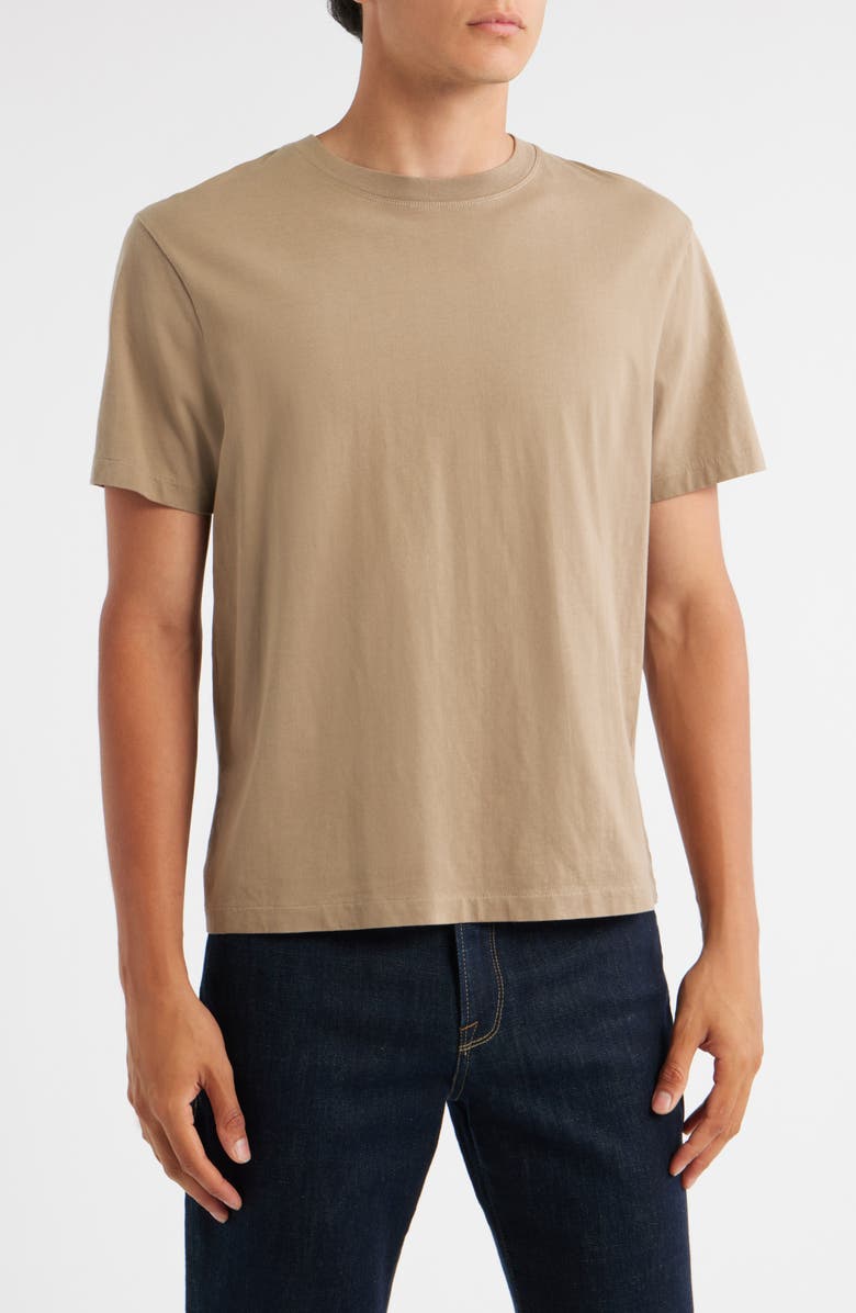 FRAME Logo Cotton T-Shirt, Main, color, Latte Brown