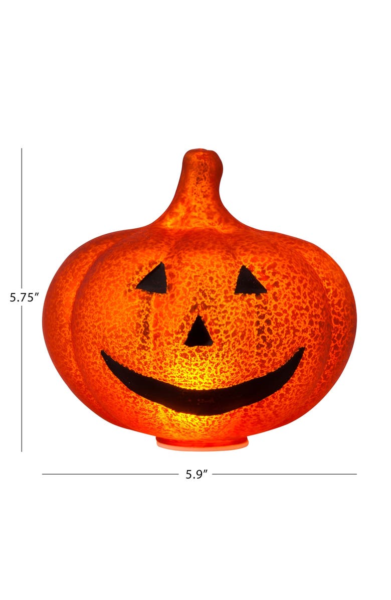 Mr. Halloween Set of 2 Mini Mercury Glass Jack-O-Lanterns, Alternate, color, Multicolor
