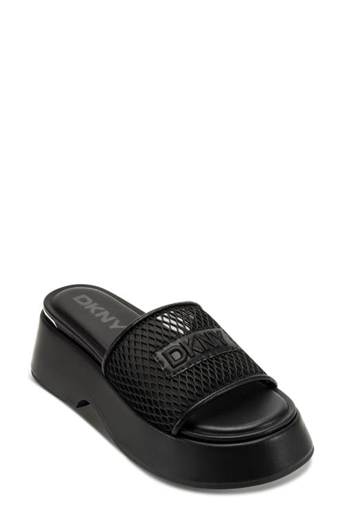 Dkny Iredell Platform Sandal In Black