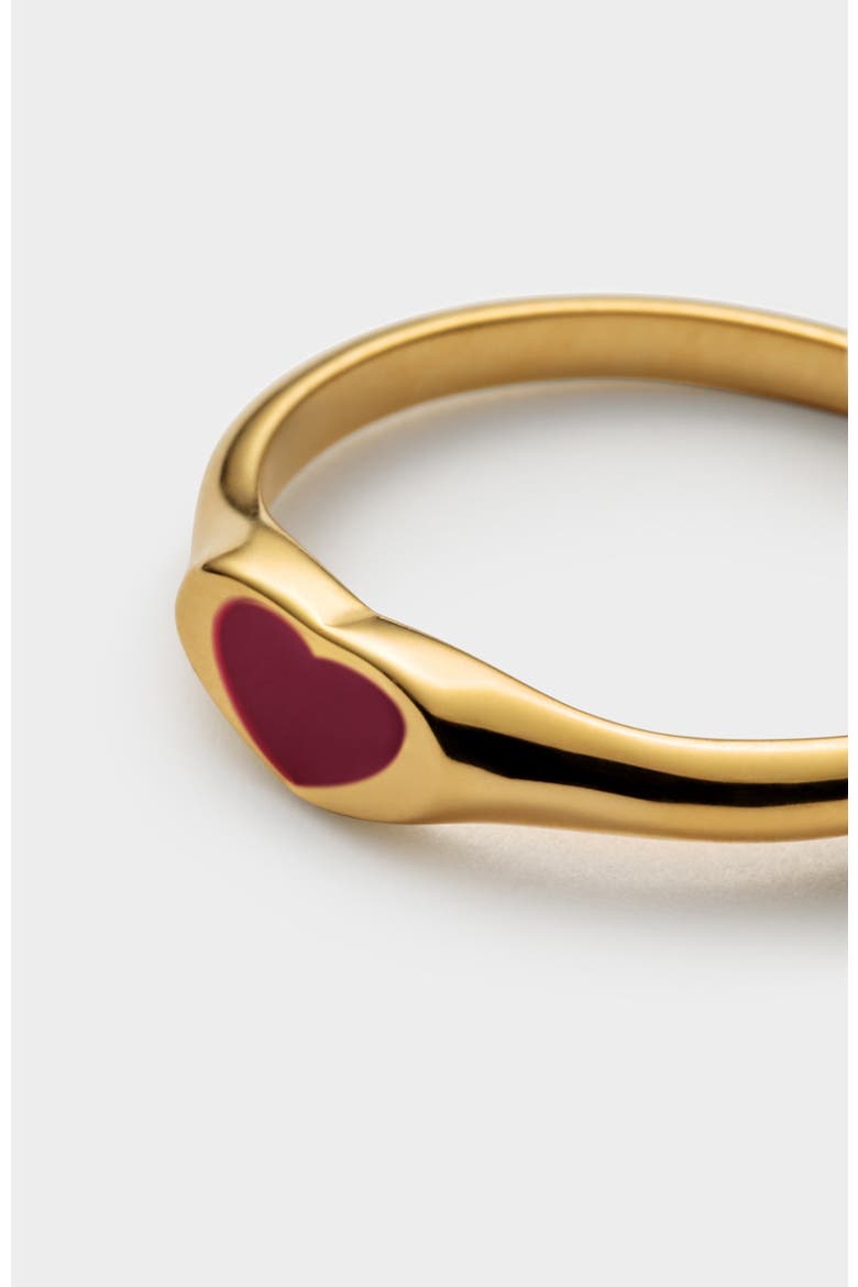 Rouge Heart Ring, Alternate, color, Gold