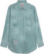 Fortela Jennyvint Custom Wash Denim Shirt