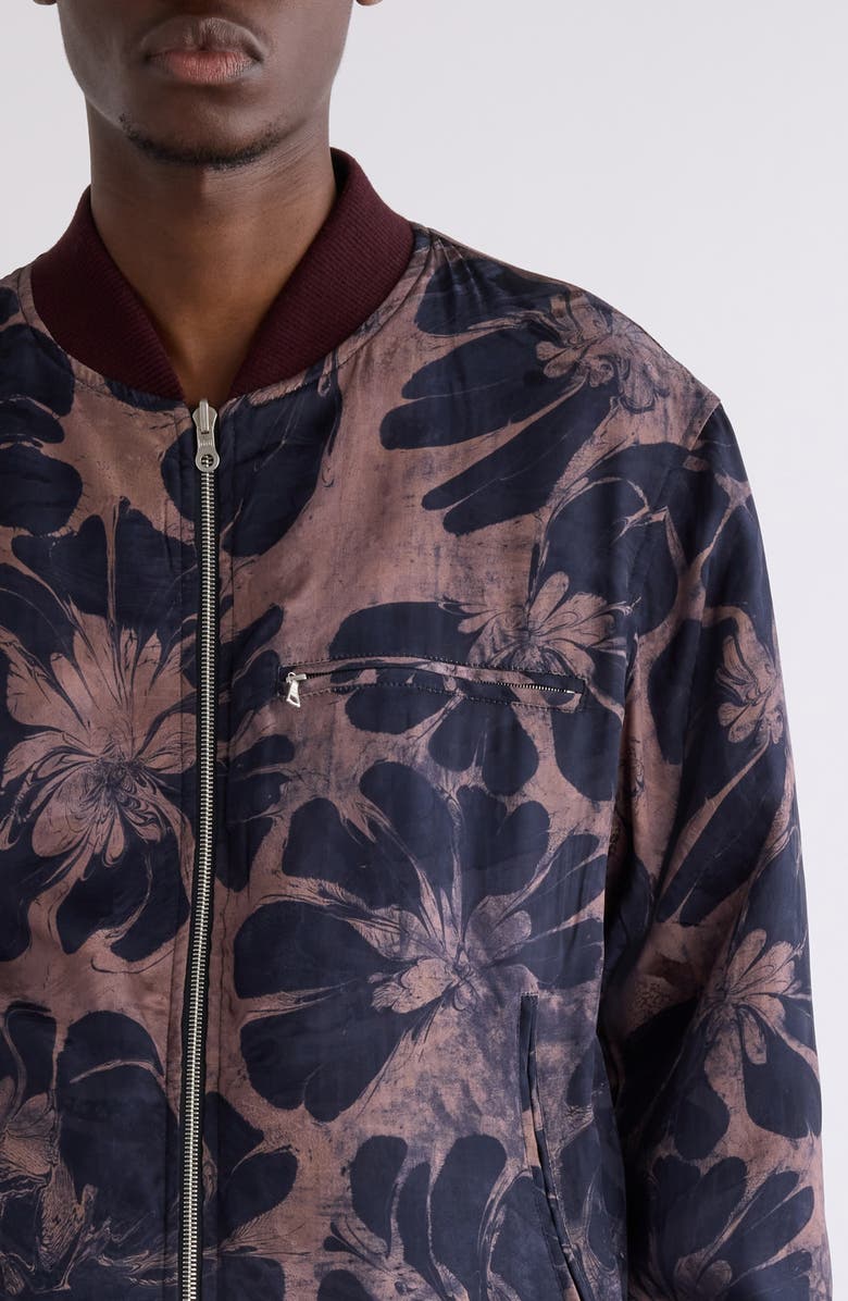 Dries Van Noten Volker Reversible Bomber Jacket, Alternate, color, 