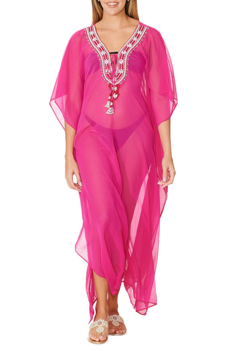 Embellished Cover-Up, Main, color, PINK