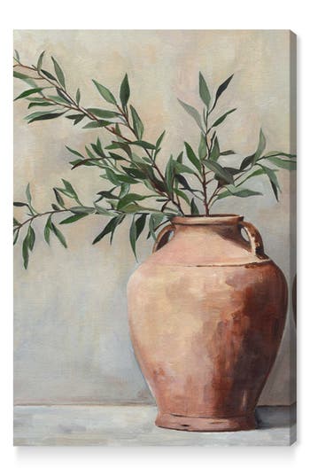 Wynwood Studio Olive Branch Canvas Wall Art In Brown