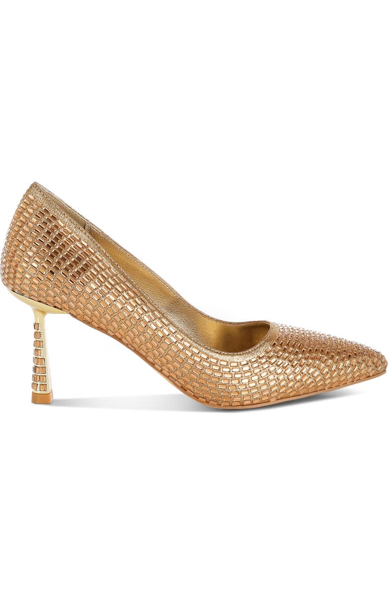 LONDON RAG Benjamins Rhinestone Pump, Alternate, color, Gold