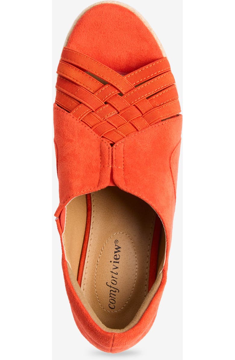 Comfortview The Beckett Espadrille, Alternate, color, Red Orange