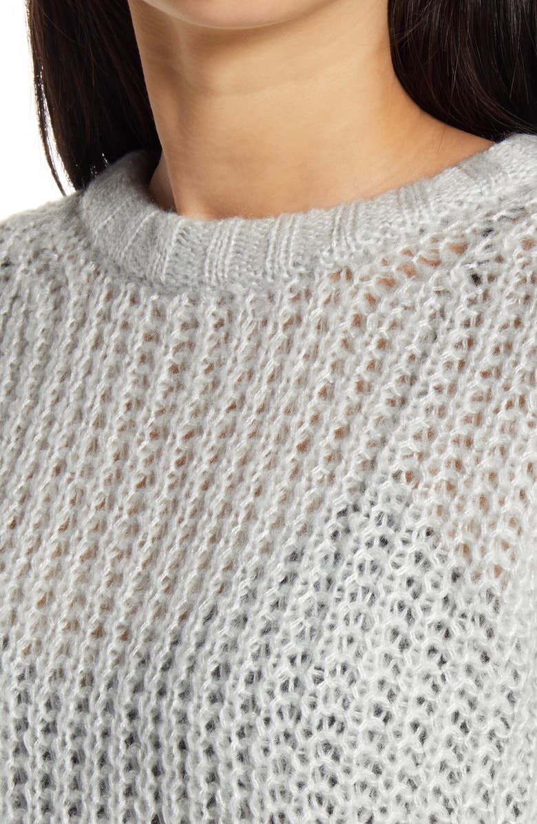 Socialite Loose Stitch Crewneck Pullover, Alternate, color, 