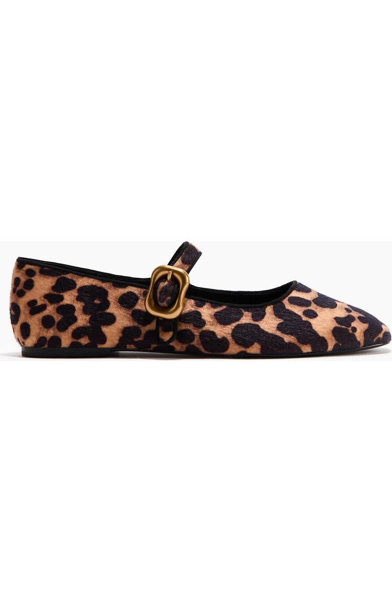 H&M Mary Jane Ballet Flats, Alternate, color, Beige/Leopard Print