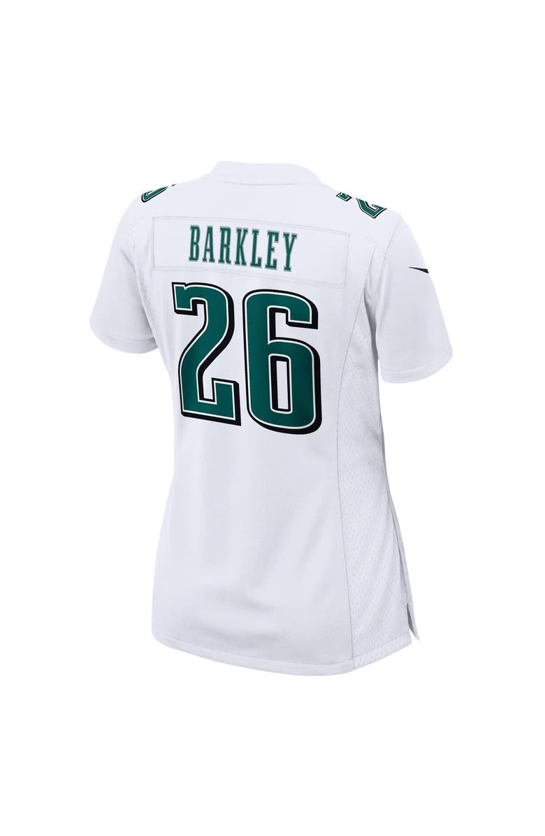 Nike Women's Nike Saquon Barkley Tundra White Philadelphia Eagles Fashion Game Jersey, Alternate, color, 