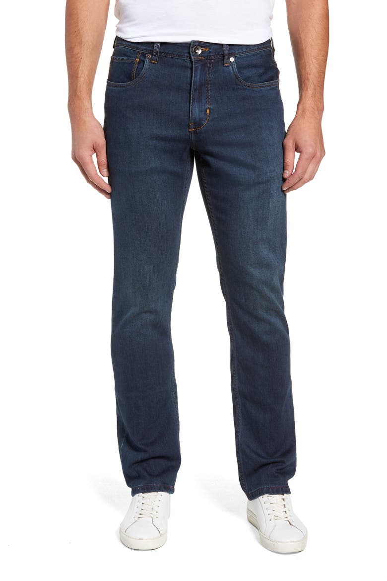 Antigua Cove Authentic Standard Fit Jeans, Main, color, DARK INDIGO WASH
