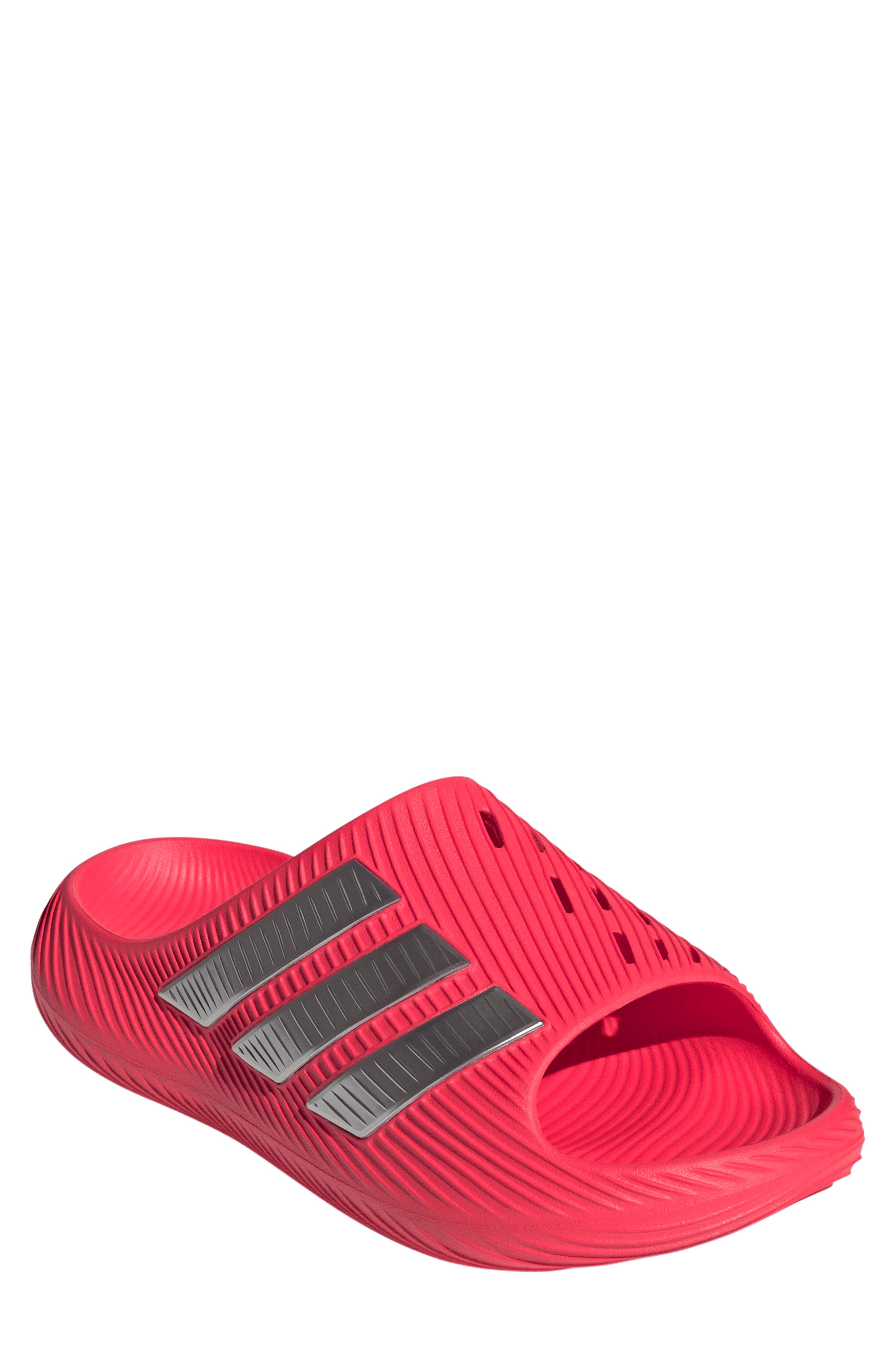 Gender Inclusive Purechill Slide Sandal, Main, color, RED/ METALLIC GREY