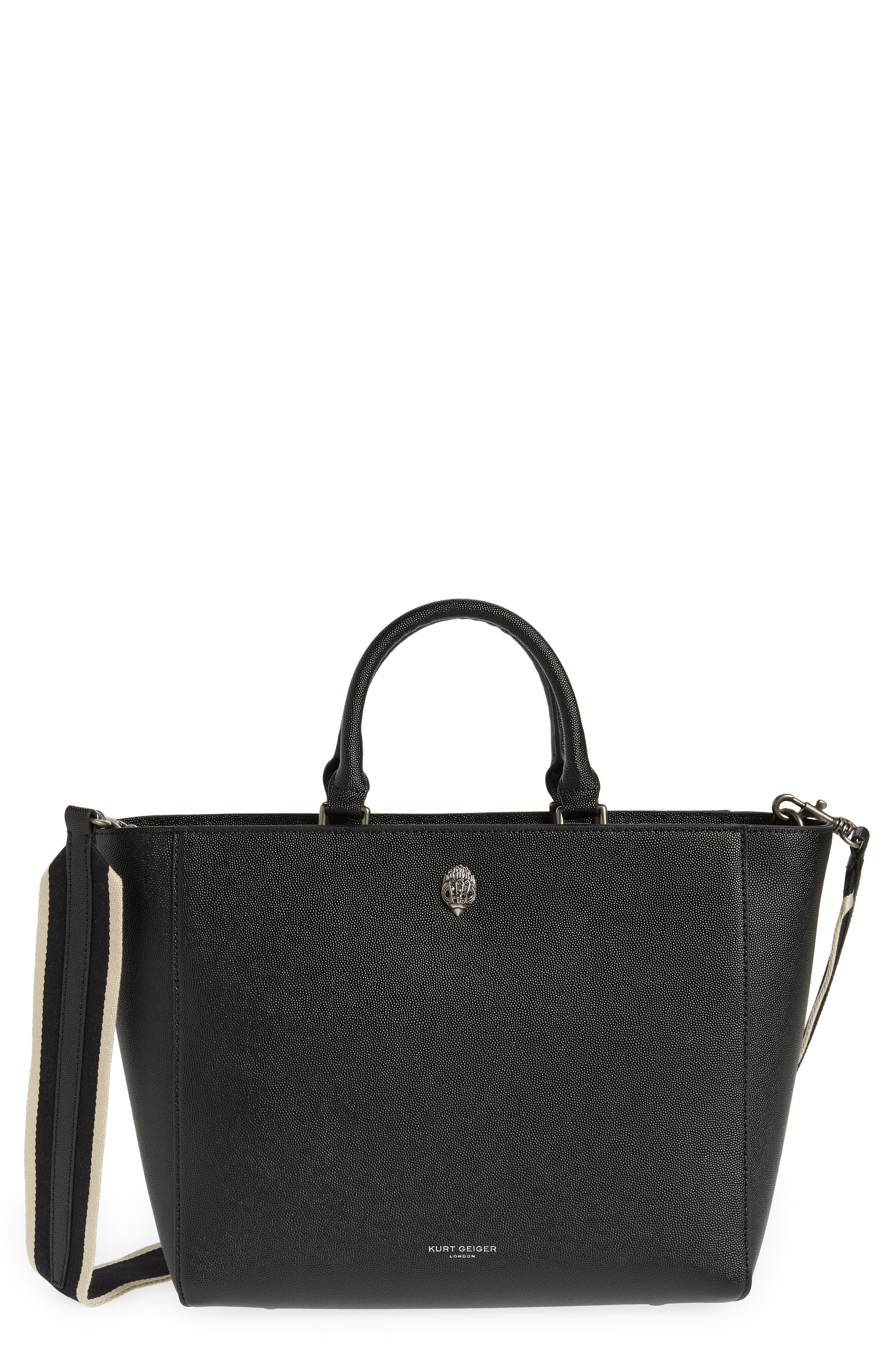 Kurt Geiger London Shoreditch Shopper Pebbled Leather Tote, Main, color, 