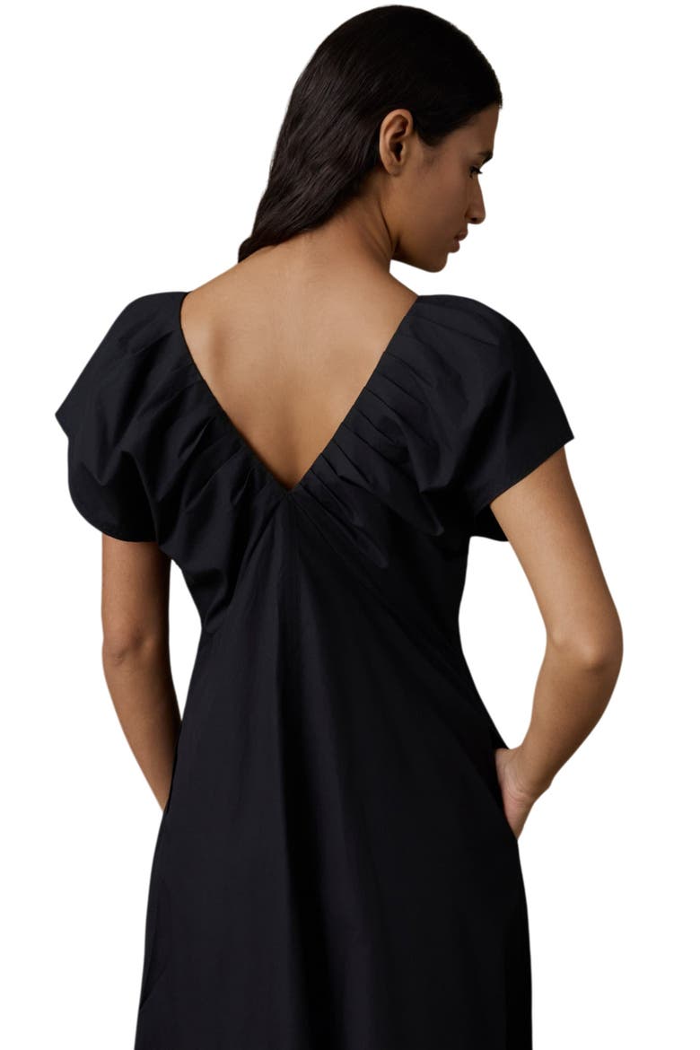 Coastal Poplin Bondhi Dress, Alternate, color, BLACK