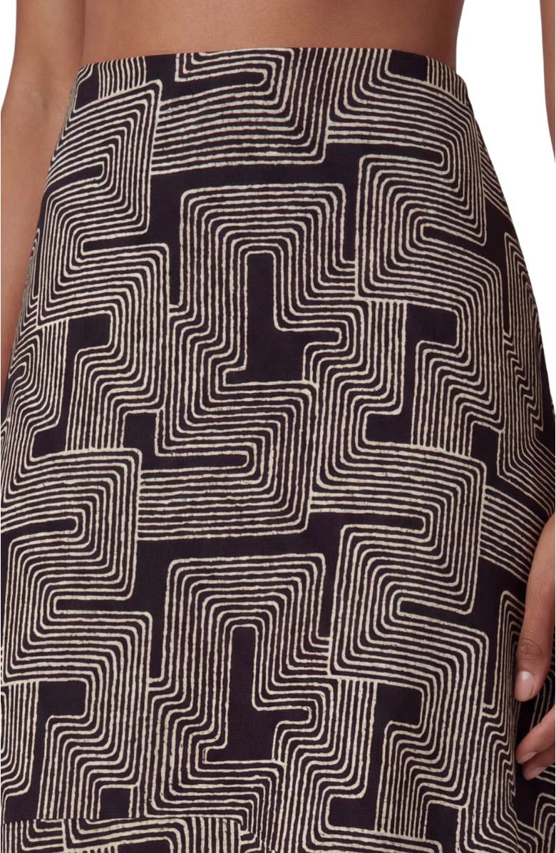 Lords of Harlech Inter Twine Womens Midi Skirt, Alternate, color, Inter Twine Black