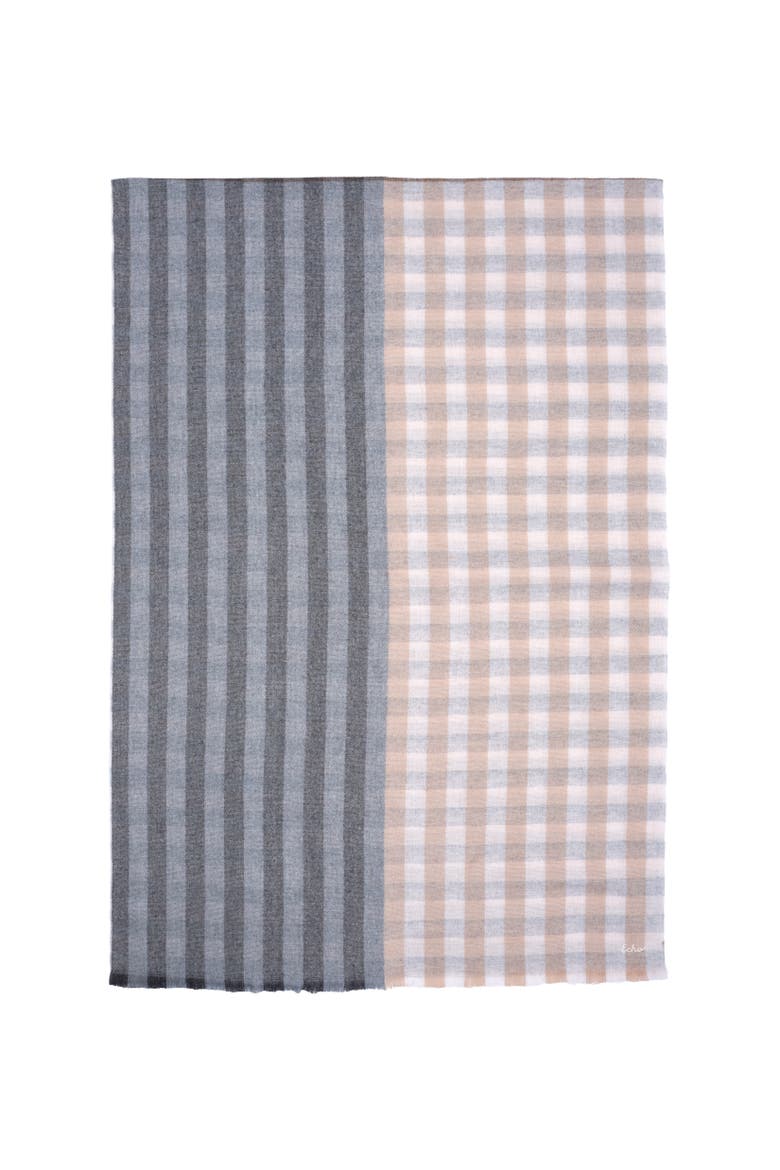 Quarter Check Wrap, Alternate, color, Heather Grey