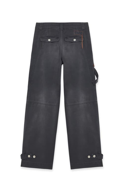 Fortela Juniat Cargo Twill Cotton Trousers In Gray
