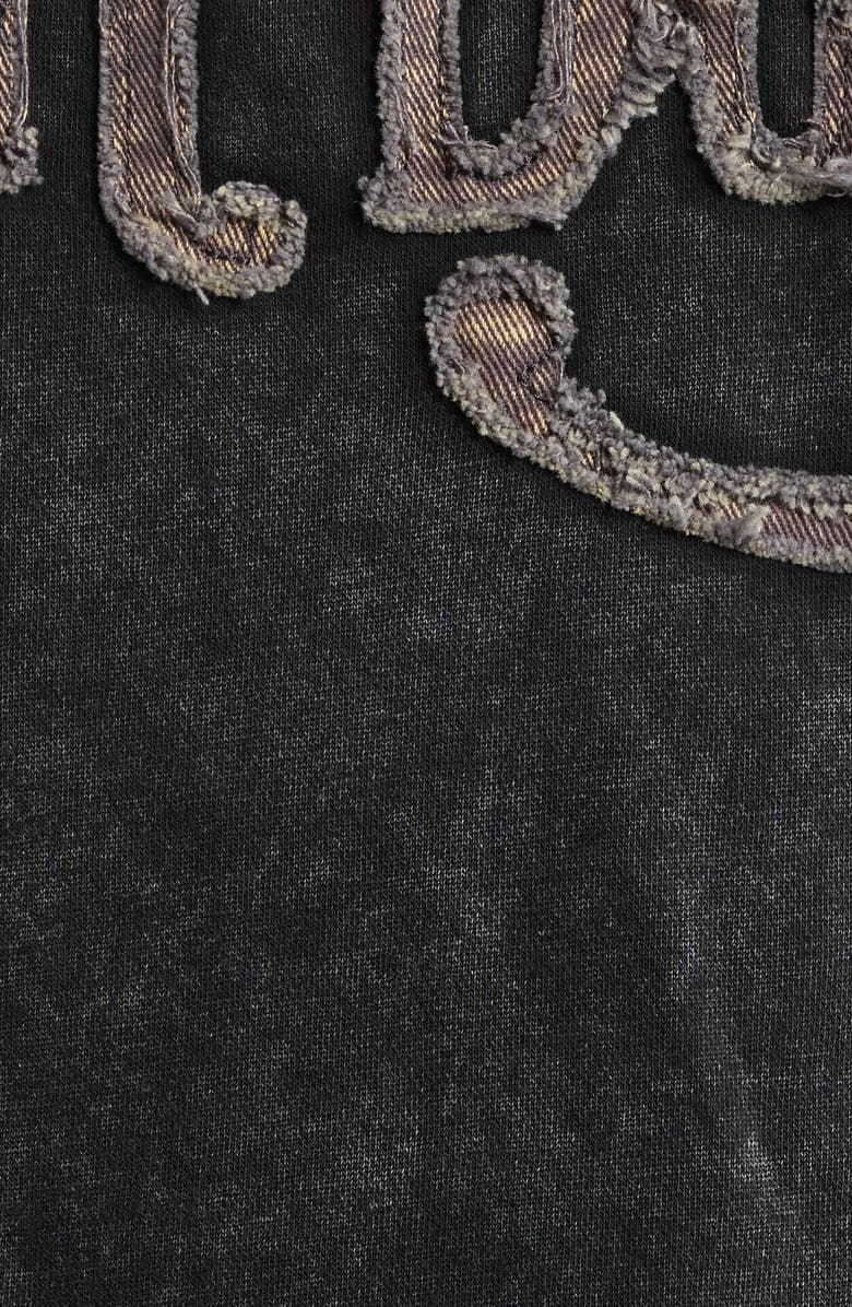 Von Dutch Graphic Logo Sweatshirt, Alternate, color, Jet Black Pigment Wash