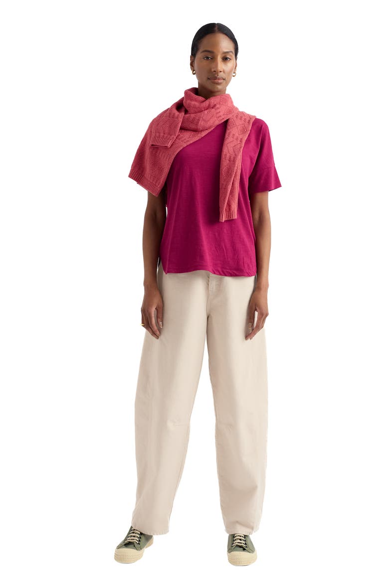 Bryher View Organic Cotton T-Shirt, Alternate, color, DARK FREESIA