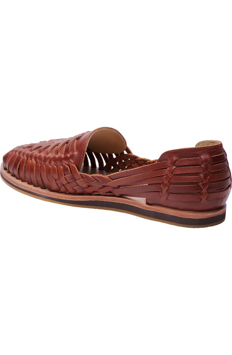 Nisolo Huarache Water Resistant Sandal, Alternate, color, Brandy