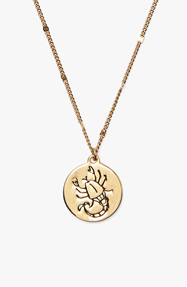 Kate Spade New York zodiac pendant necklace, Main, color, 
