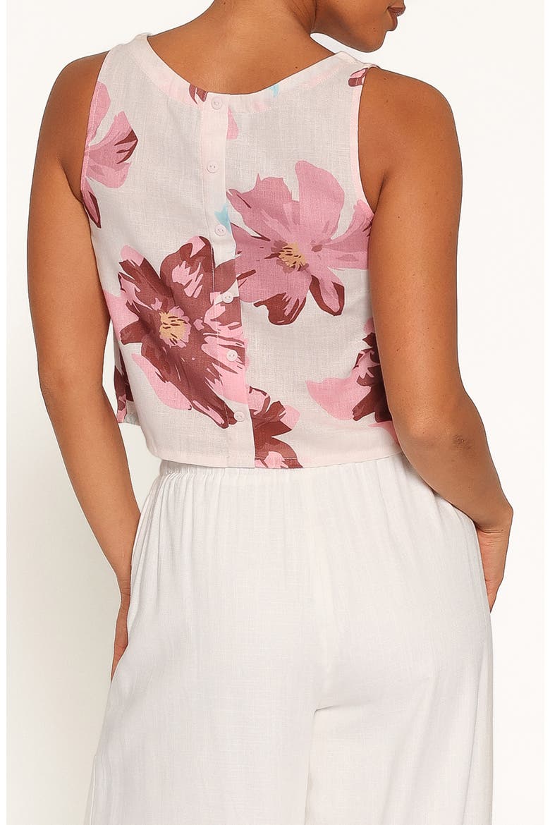 Leni Floral Sleeveless Top, Alternate, color, PINK FLORAL