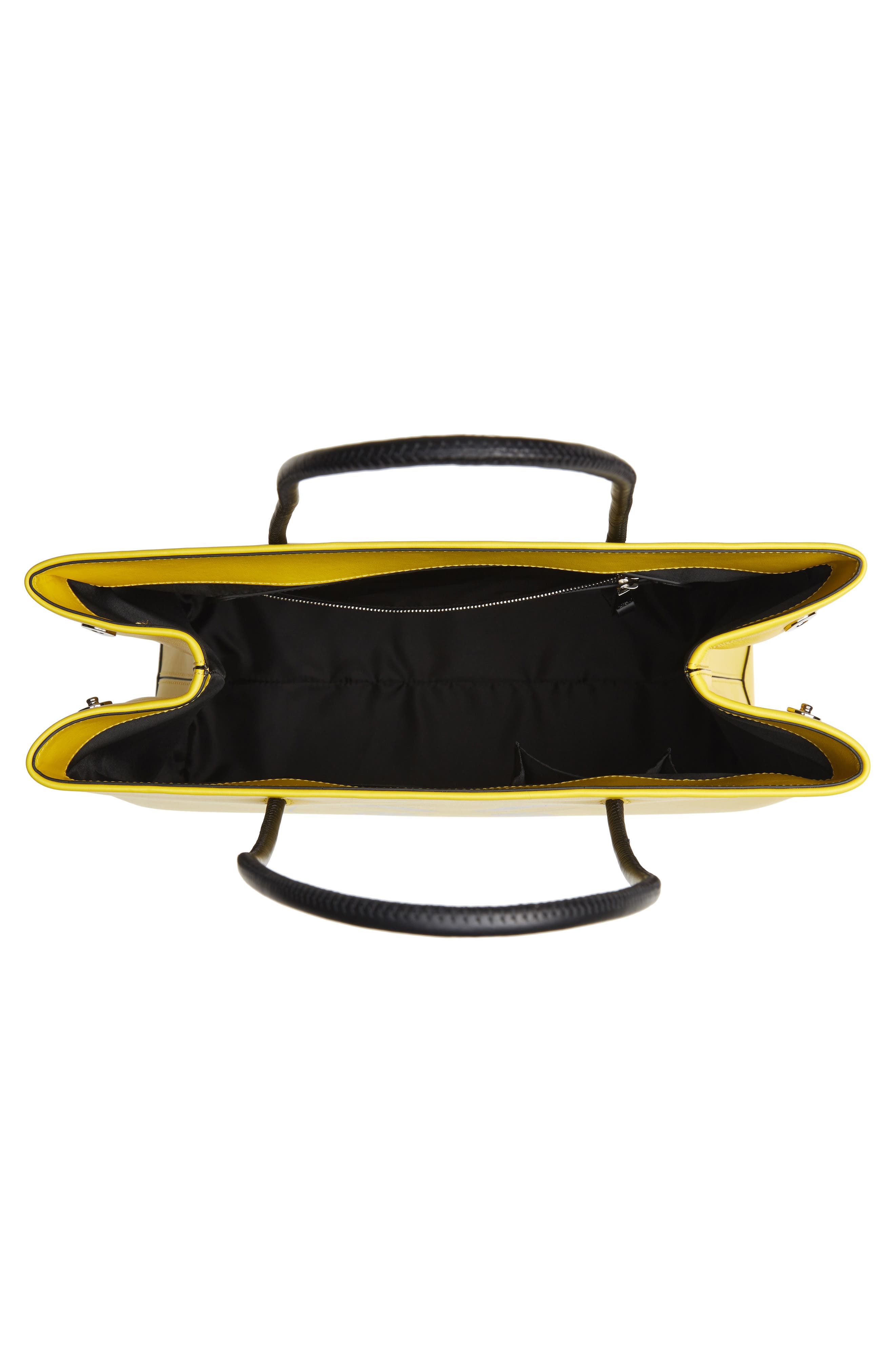 Moschino Pumpkin Face Leather Tote, Alternate, color, 