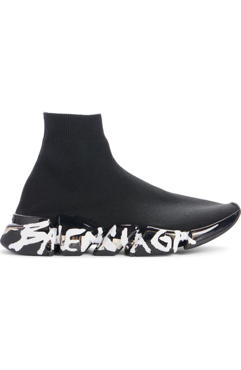 Balenciaga Speed 2.0 LT Sock Sneaker, Alternate, color, Black/ Black/ White