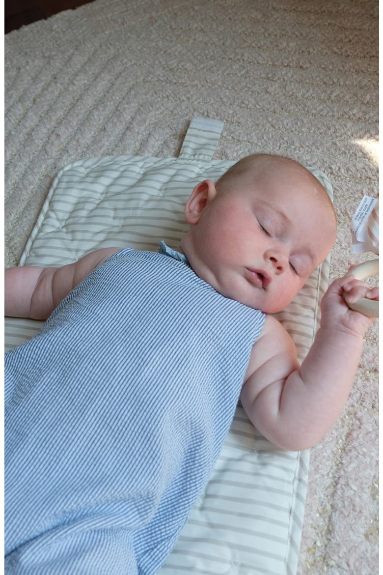On the Go Coated Organic Cotton Changing Pad, Alternate, color, PEBBLE