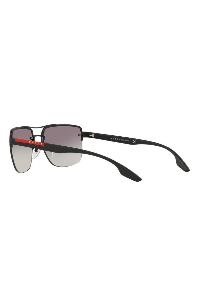 PRADA SPORT 62mm Gradient Oversize Square Sunglasses, Alternate, color, 