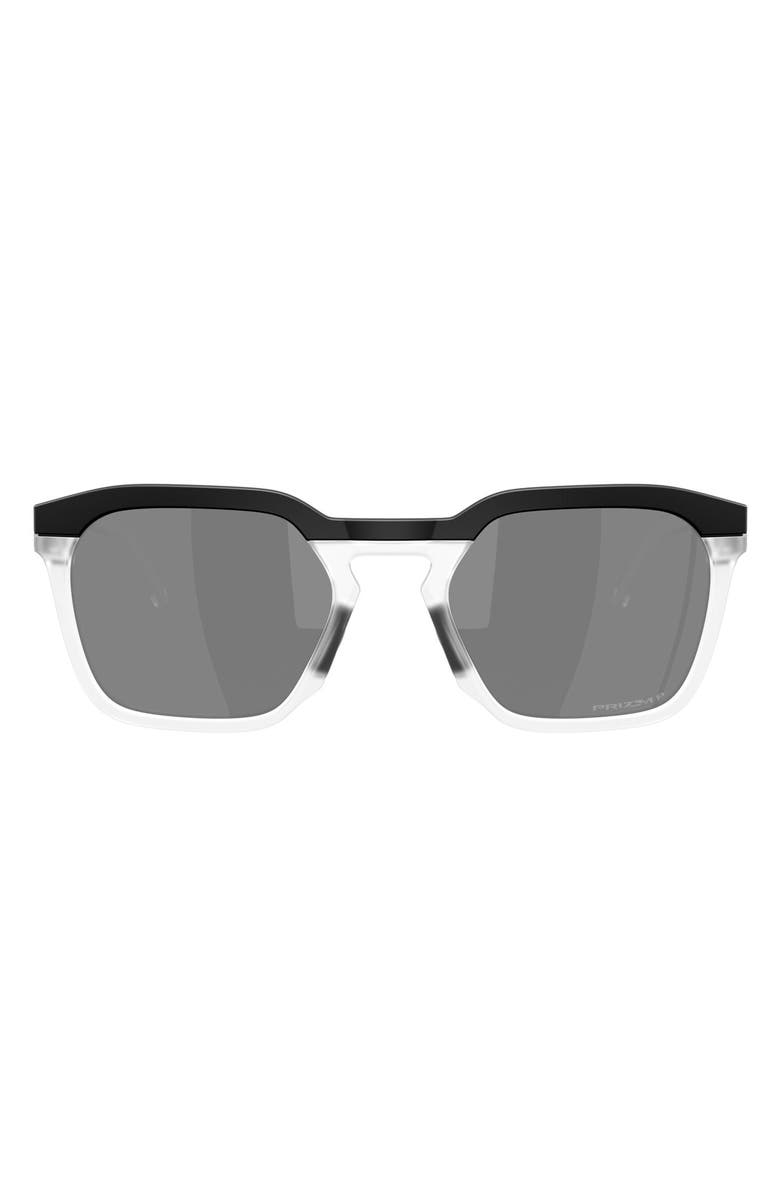 Oakley HSTN SQ 54mm Prizm<sup>™</sup> Polarized Square Sunglasses, Main, color, Matte Black / Prizm Black
