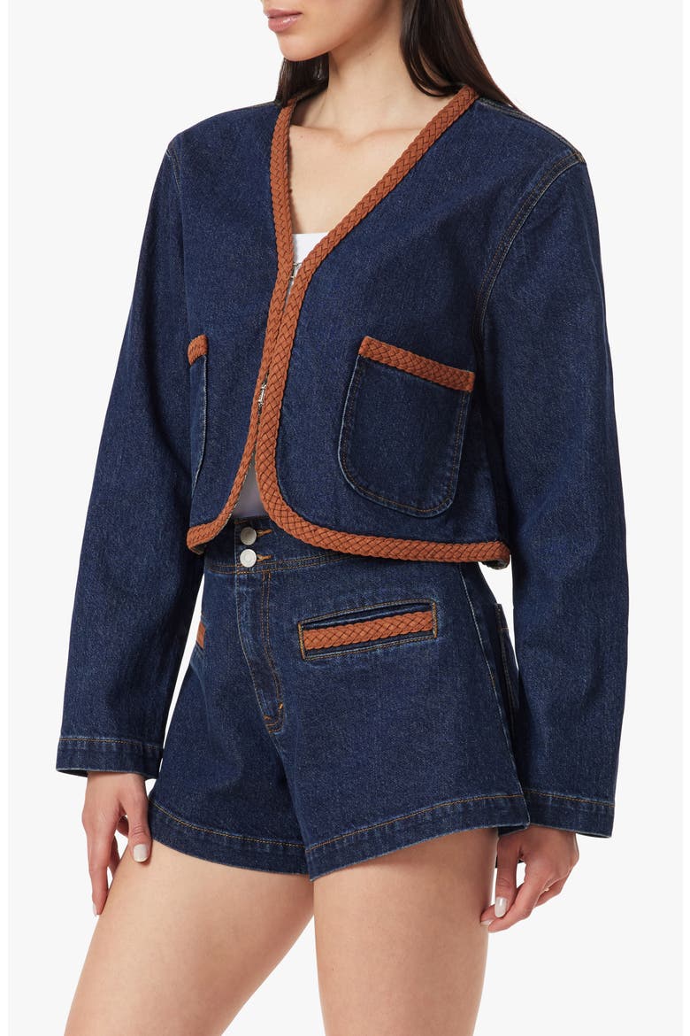 Braided Cropped Jacket, Alternate, color, TIDAL