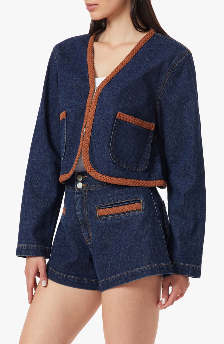 Habitual Braided Cropped Jacket, Alternate, color, Tidal
