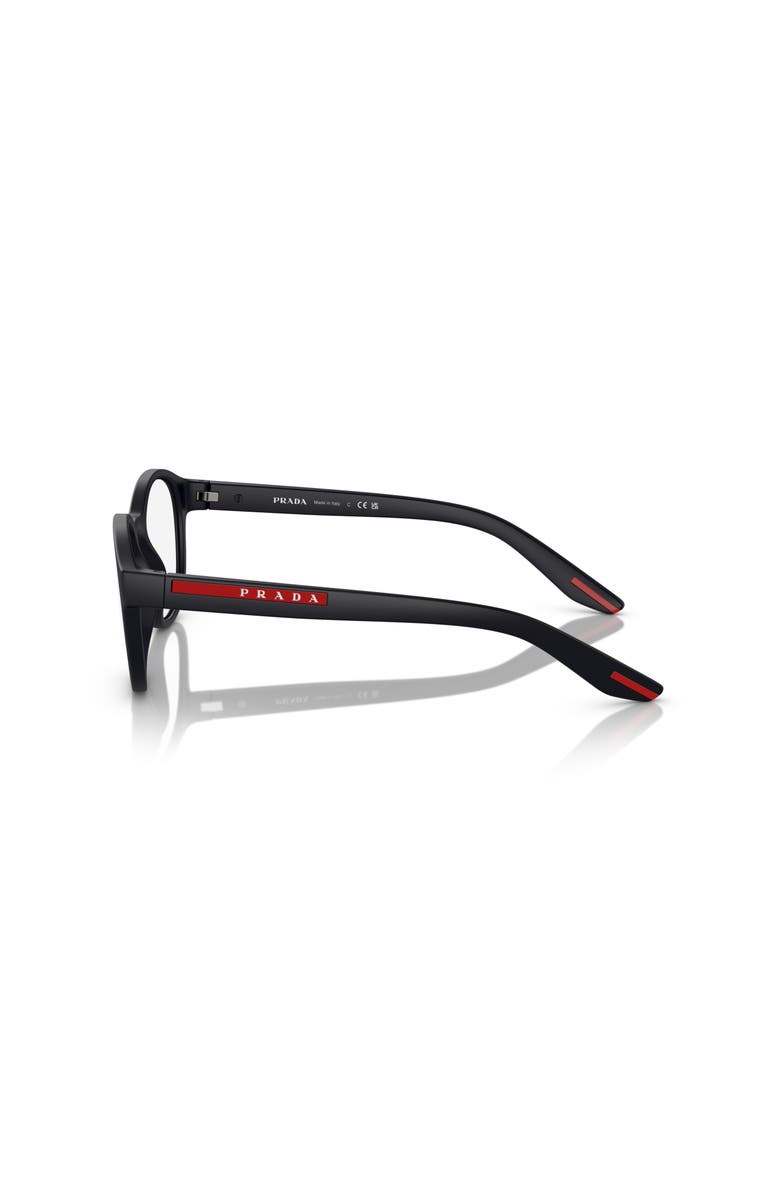 Prada Linea Rossa 53mm Phantos optical glasses, Alternate, color, Black
