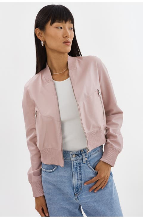 Women's Short Leather & Faux Leather Jackets | Nordstrom