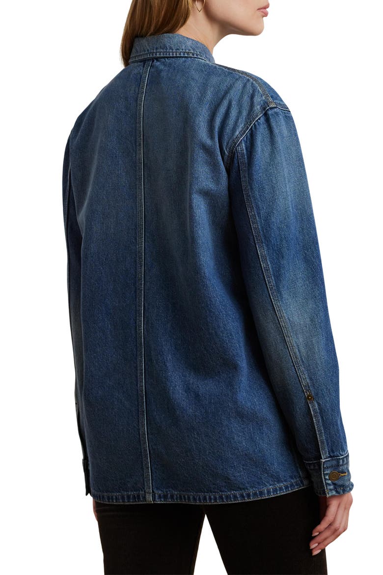 Denim Shirt Jacket, Alternate, color, HARVEST WASH