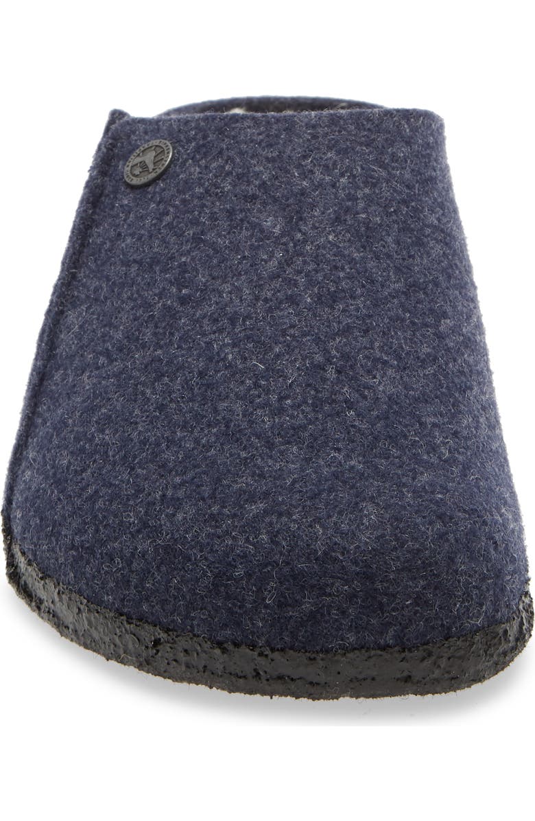 Birkenstock Zermatt Genuine Shearling Lined Slipper, Alternate, color, Dark Blue/ Natural