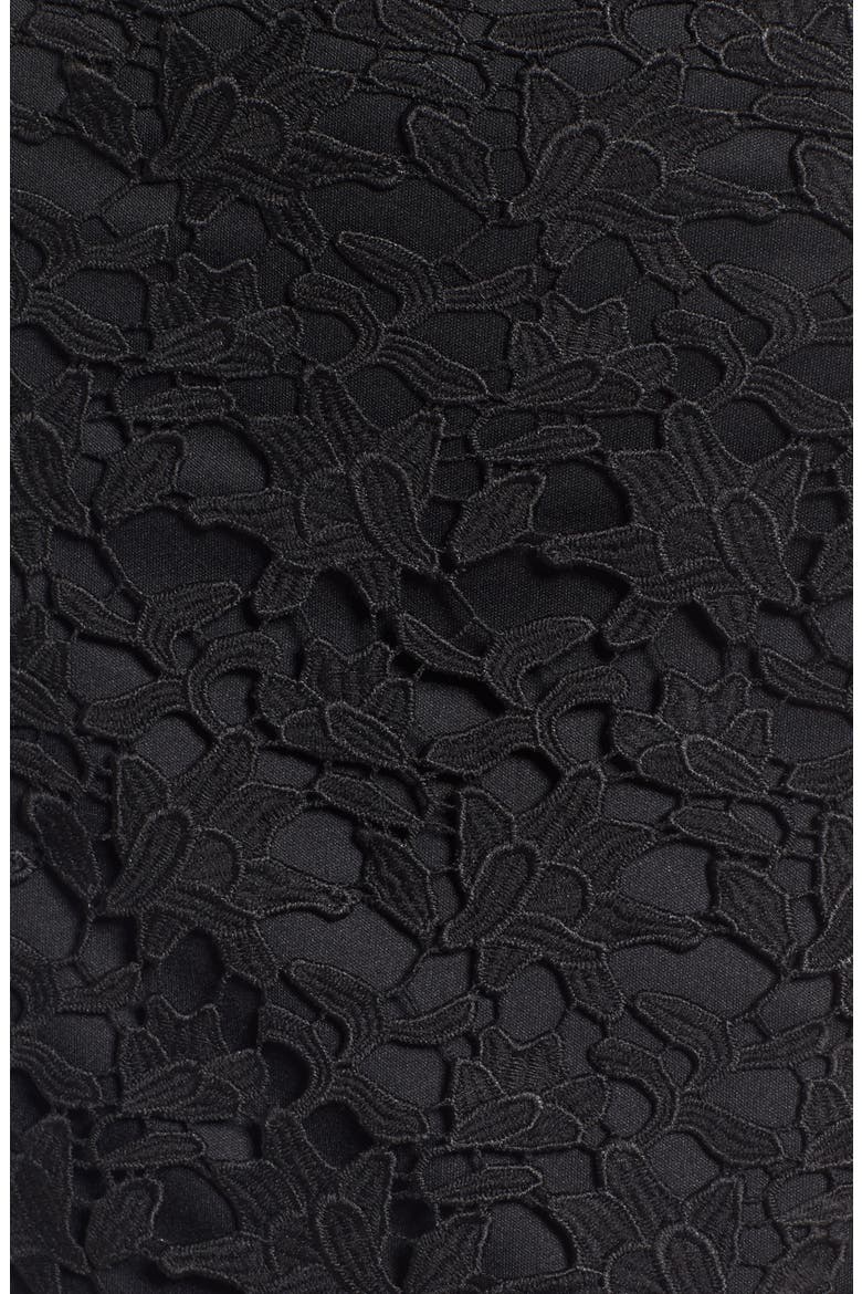 Lace Body-Con Dress, Alternate, color, BLACK