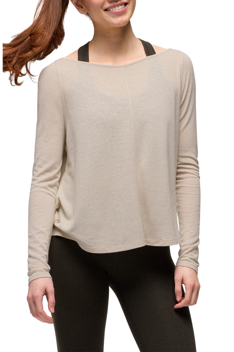 New Moon Long Sleeve T-Shirt, Main, color, ALMOND