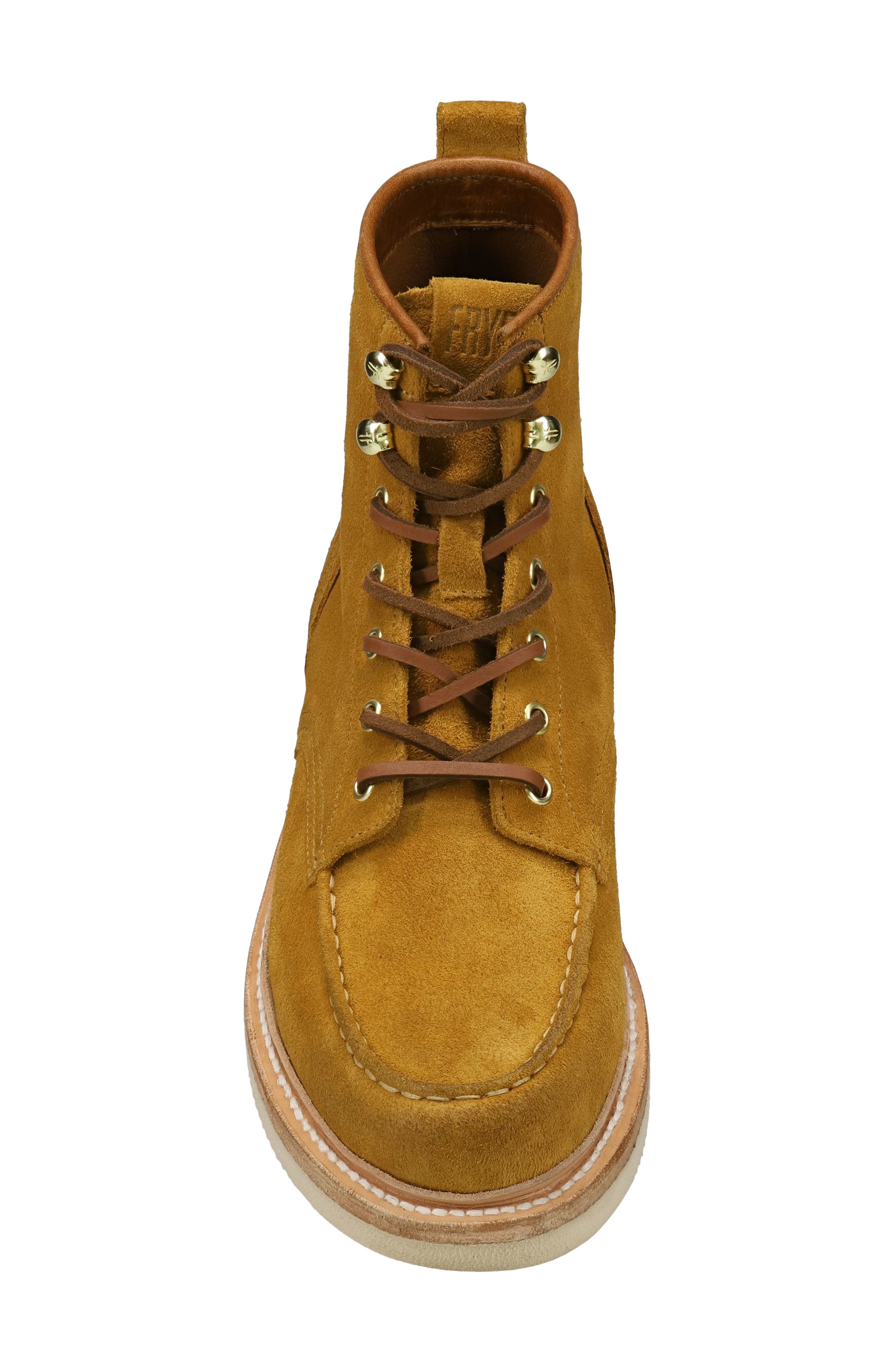 Frye Hudson Work Boot, Alternate, color, Golden Rod