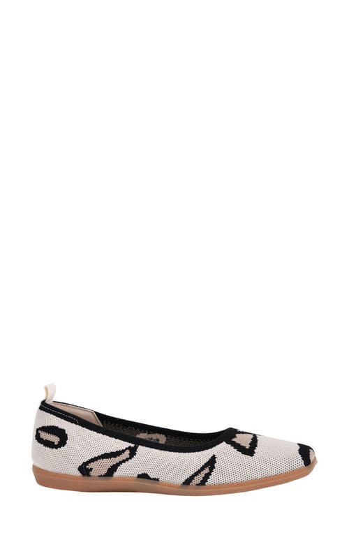 Cl By Laundry Begin Again Leopard Print Knit Flat In Beige Multi