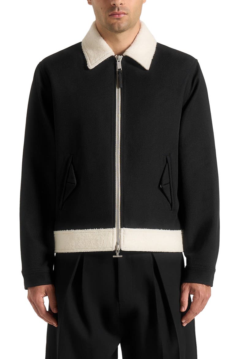 Keith Twill Contrast Jacket, Alternate, color, Black