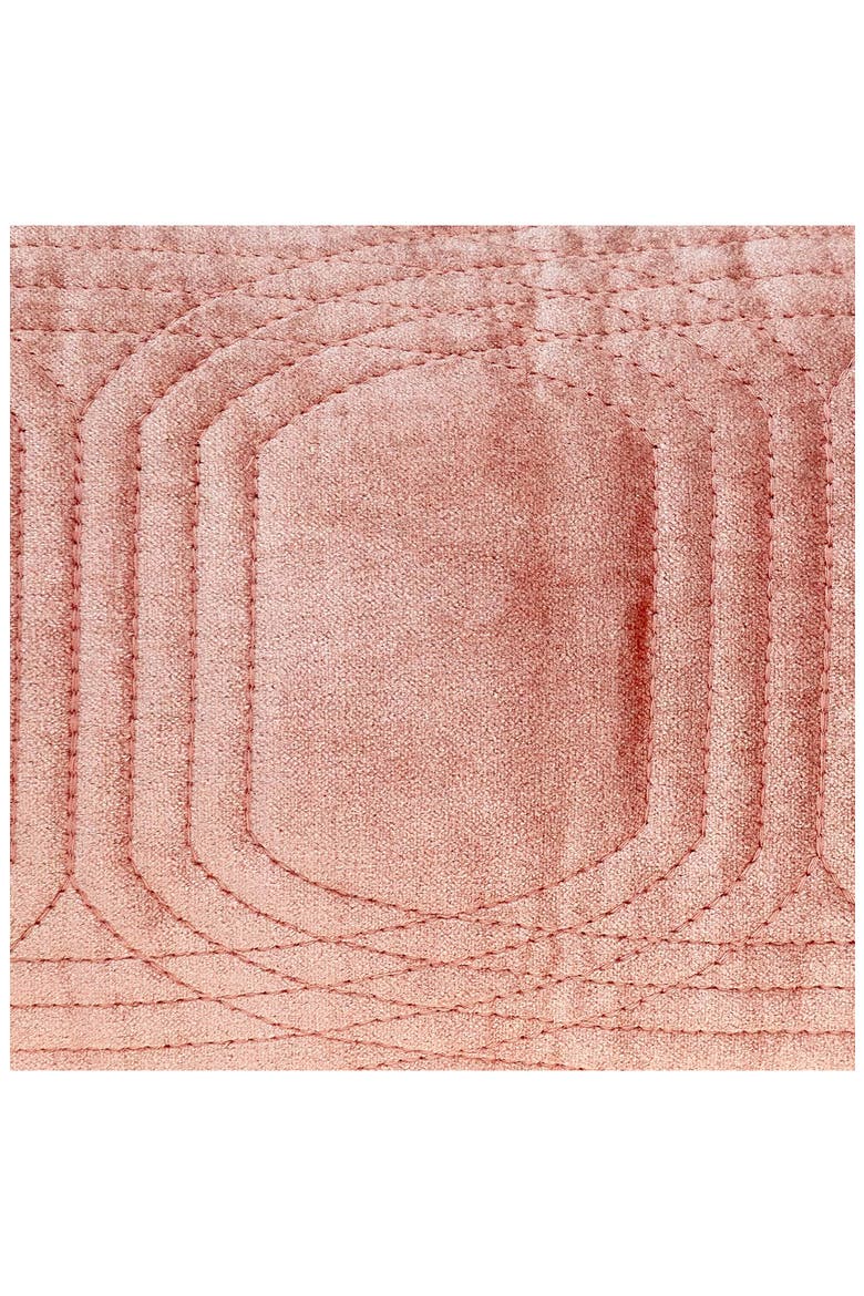 Iphis Topstitched Throw Pillow, Alternate, color, PINK